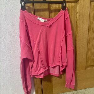Altar'd State Vibrant Pink Knit Top